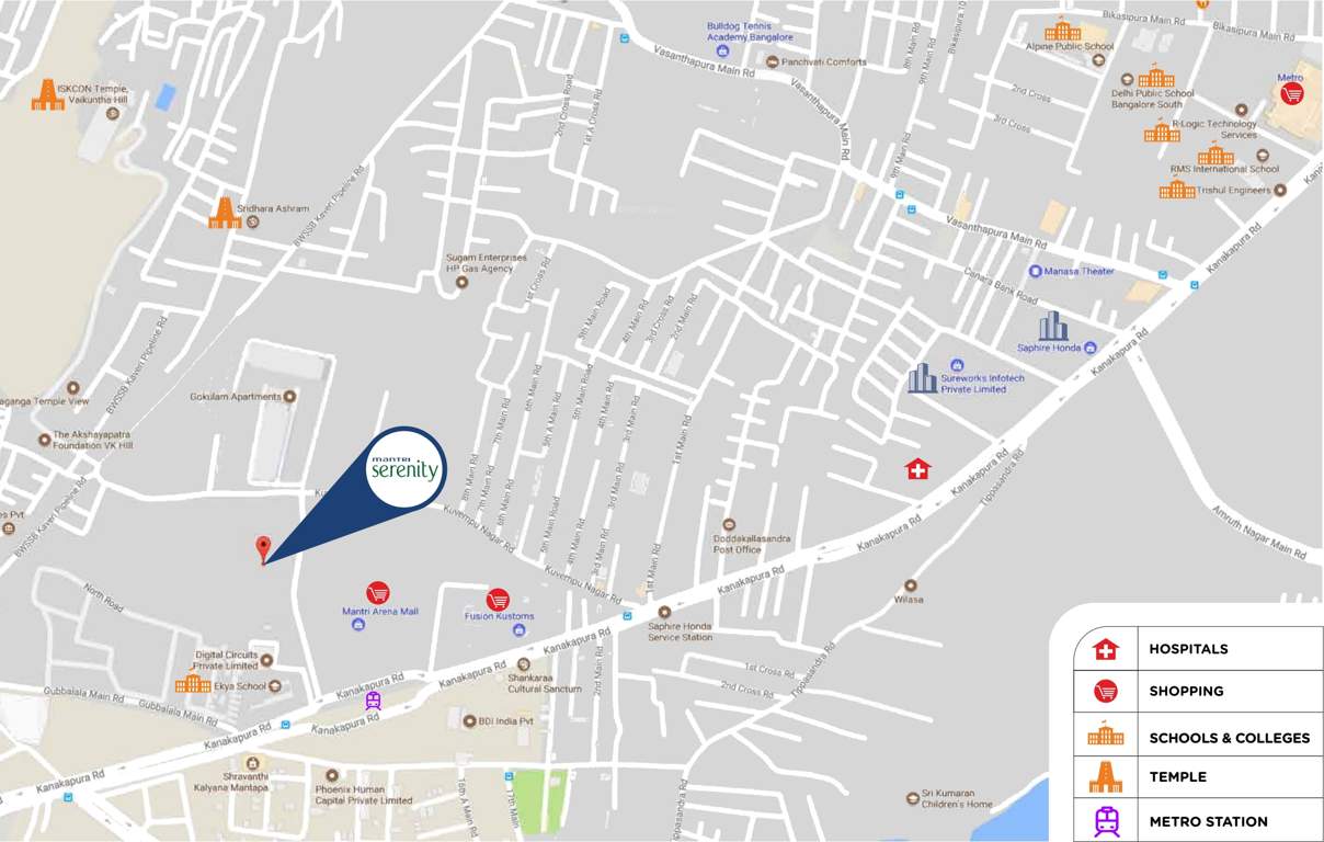 serenity Images for Location Plan of Mantri Serenity