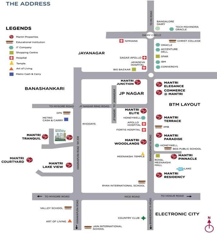 serenity Images for Location Plan of Mantri Serenity