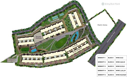  serenity Images for Master Plan of Mantri Serenity