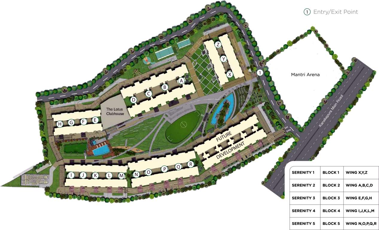 serenity Images for Master Plan of Mantri Serenity