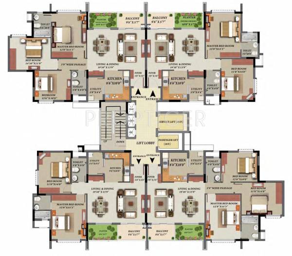 Images for Cluster Plan of Mantri Glades Images for Cluster Plan of Mantri Glades