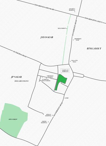  terraces Images for Location Plan of Vaishnavi Terraces