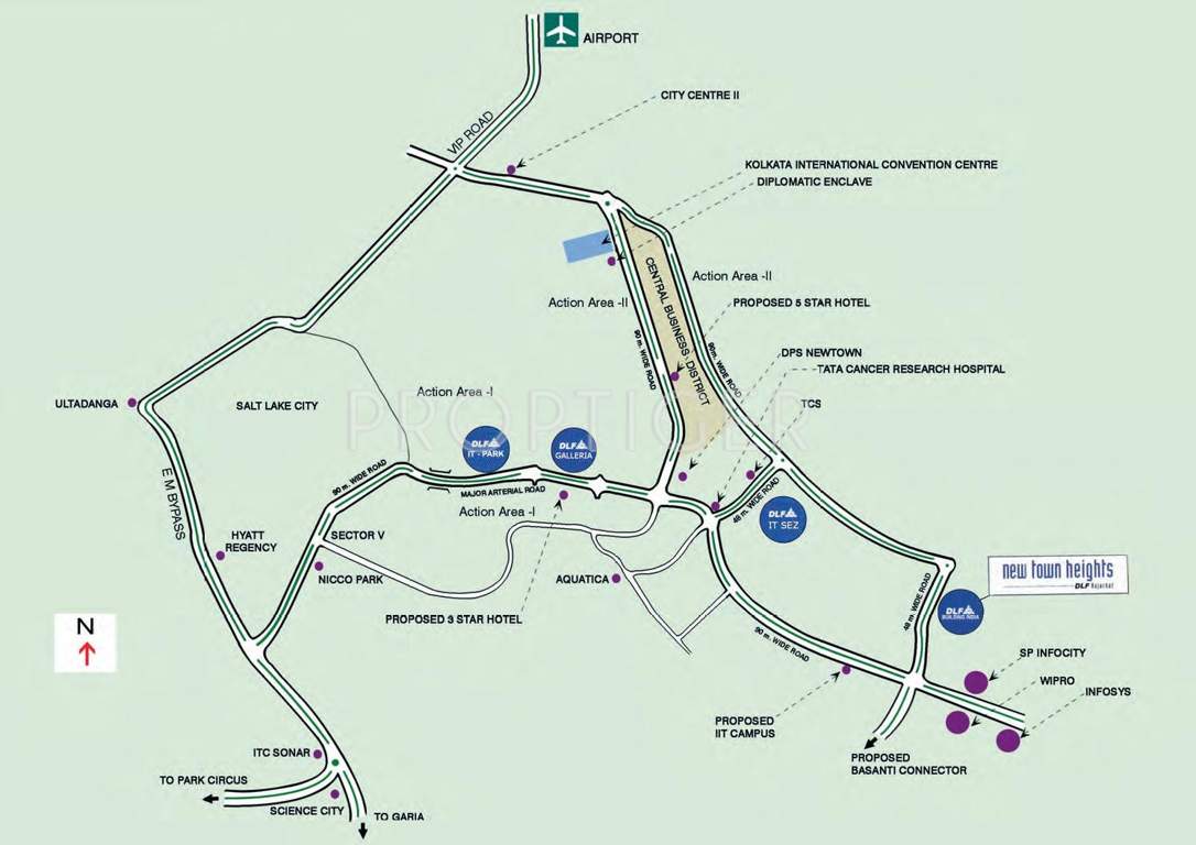  new town heights Images for Location Plan of DLF New Town Heights