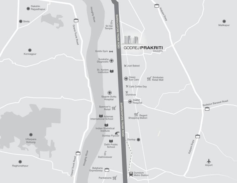  prakriti Images for Location Plan of Godrej Prakriti