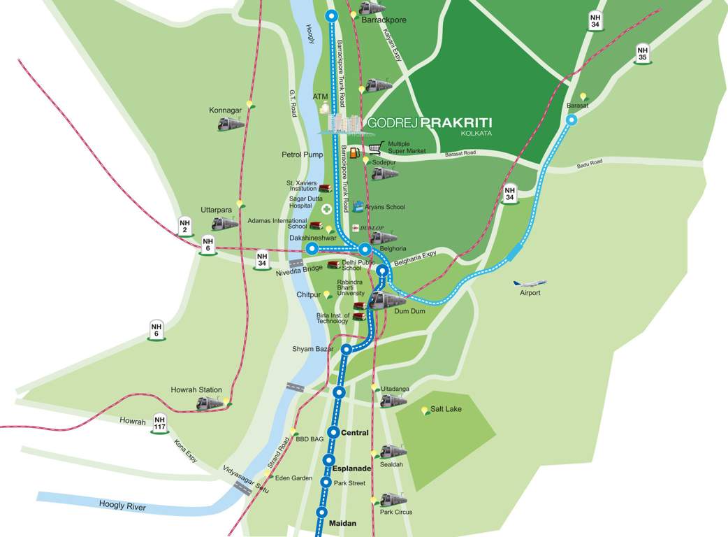 retreat at godrej prakriti Location Plan