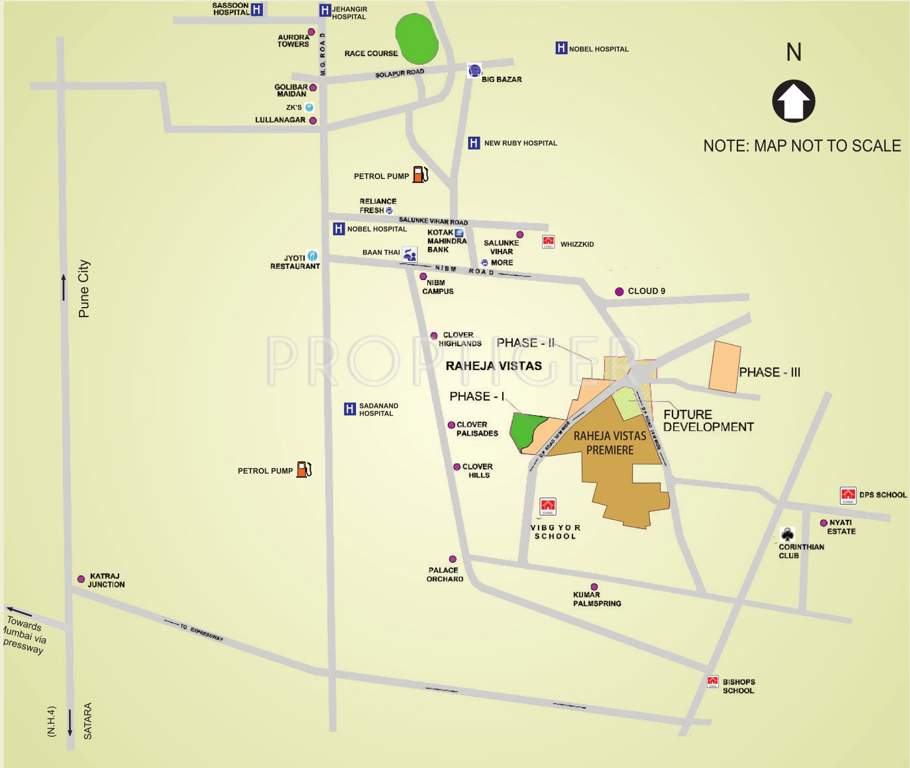 Images for Location Plan of Raheja Raheja Vistas Premiere