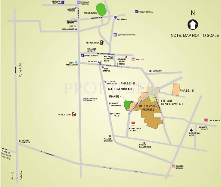 Images for Location Plan of Raheja Raheja Vistas Premiere