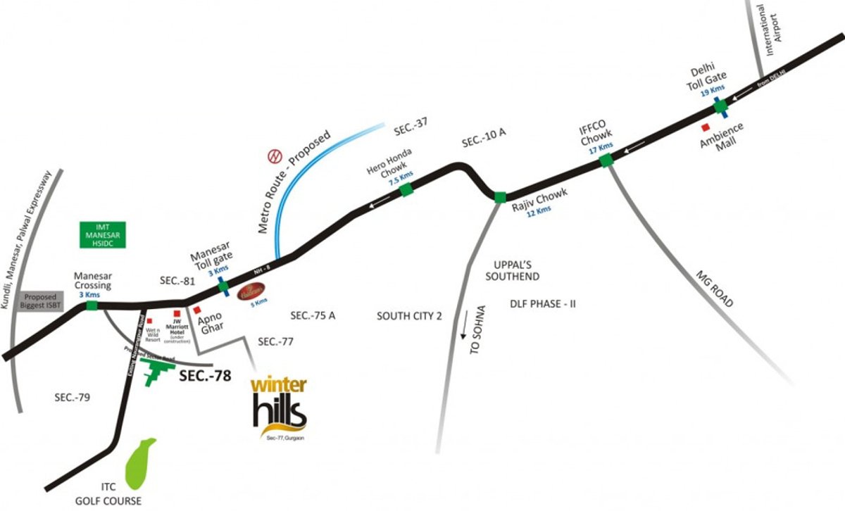  winter hills Images for Location Plan of Umang Winter Hills