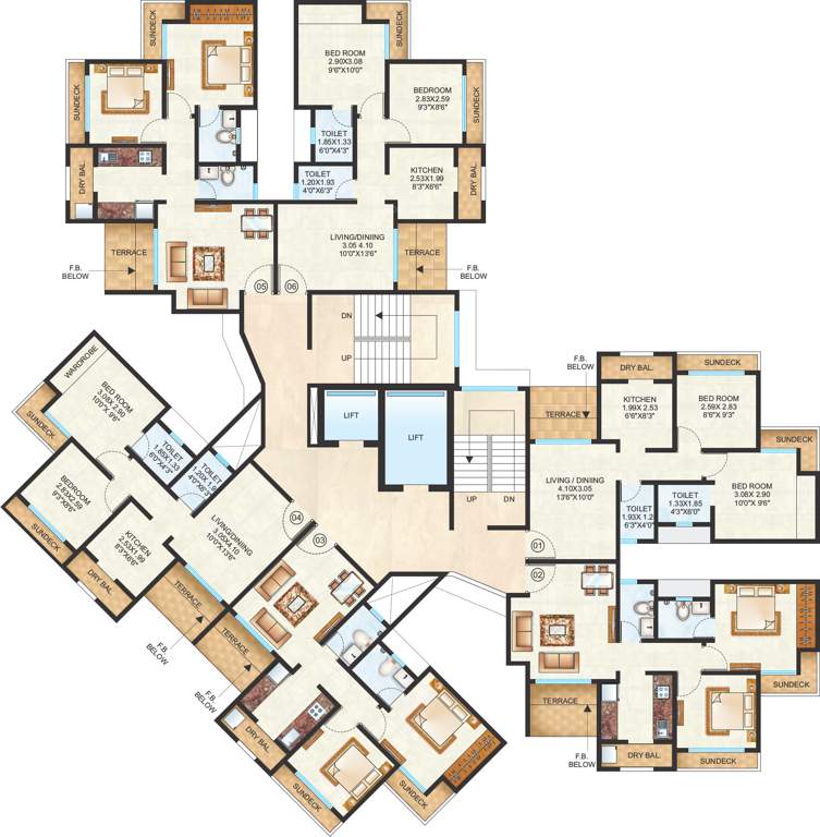 city Images for Cluster Plan of Raunak City