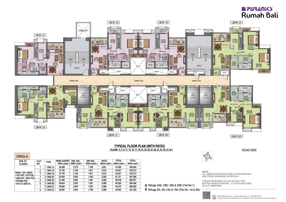  rumah bali Tower C1 Cluster Plan