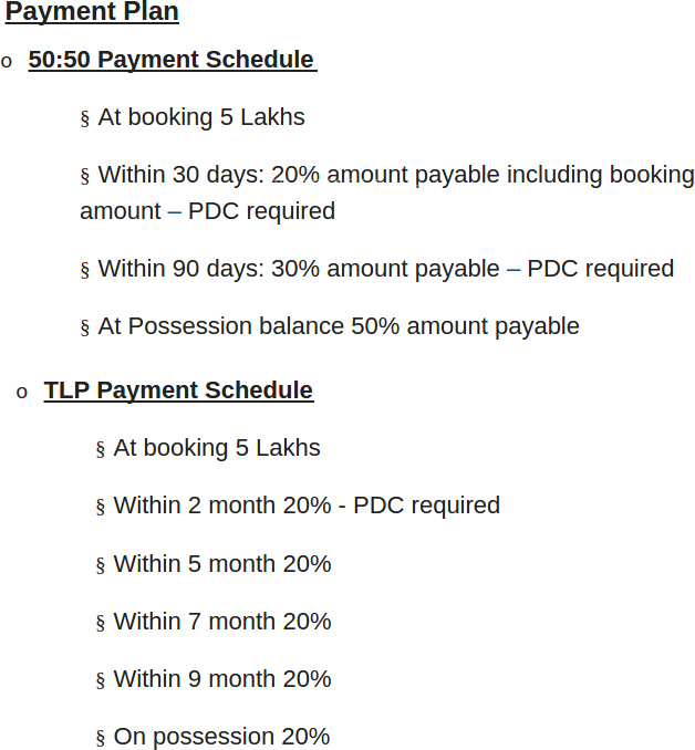 Images for Payment Plan of Adani Water Lily Payment Plan