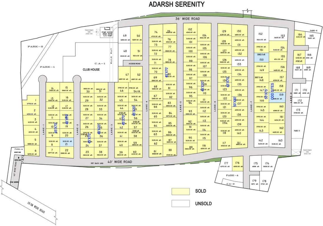  serenity Images for Layout Plan of Adarsh Serenity