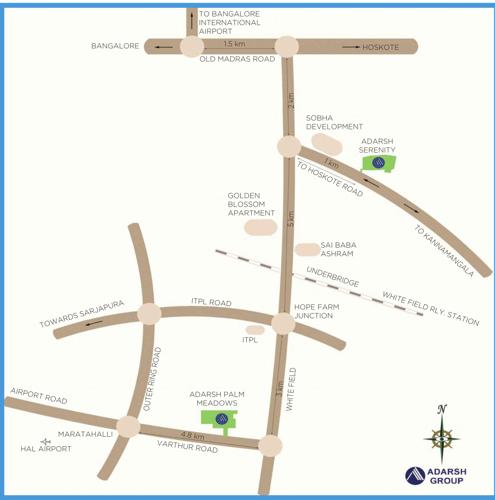  serenity Images for Location Plan of Adarsh Serenity