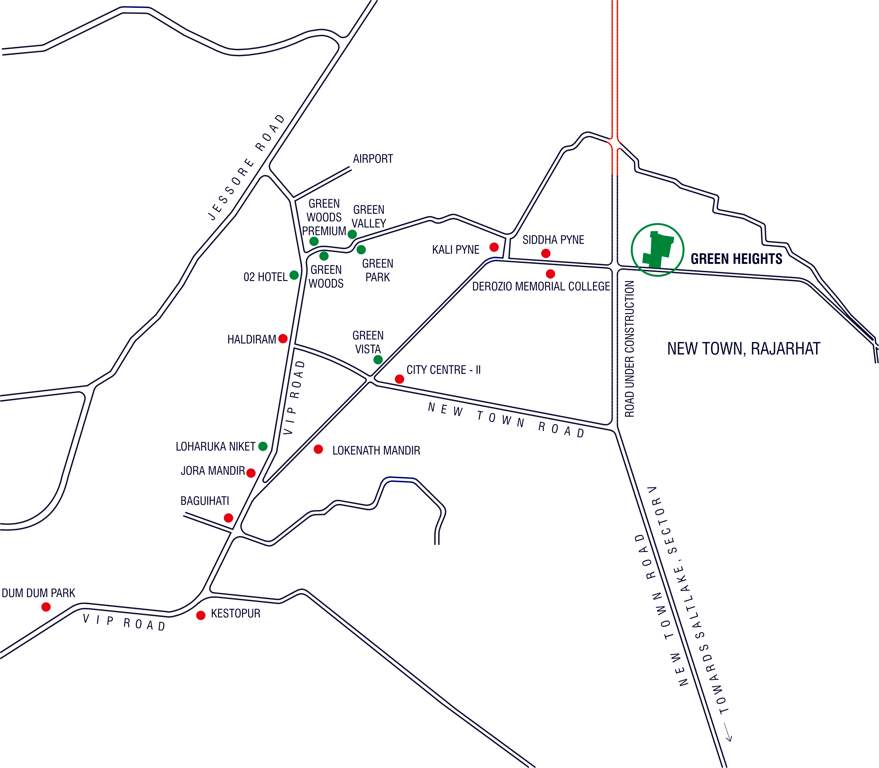 green heights Images for Location Plan of Loharuka Green Heights