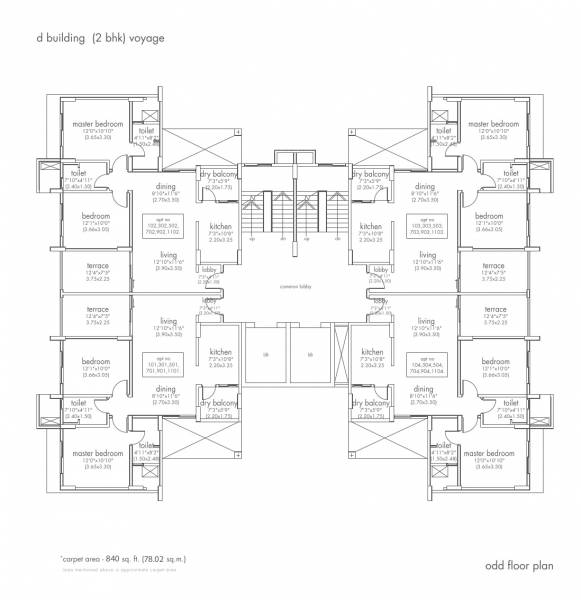  voyage Tower-B Cluster Plan
