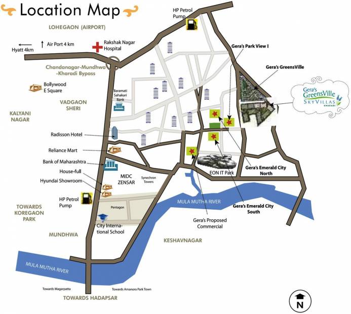 Images for Location Plan of Gera Developments Greens Ville Sky Villas
