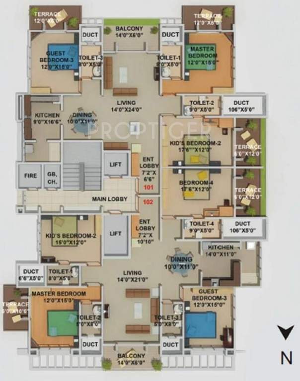 Images for Cluster Plan of Kool Homes Blue Lotus