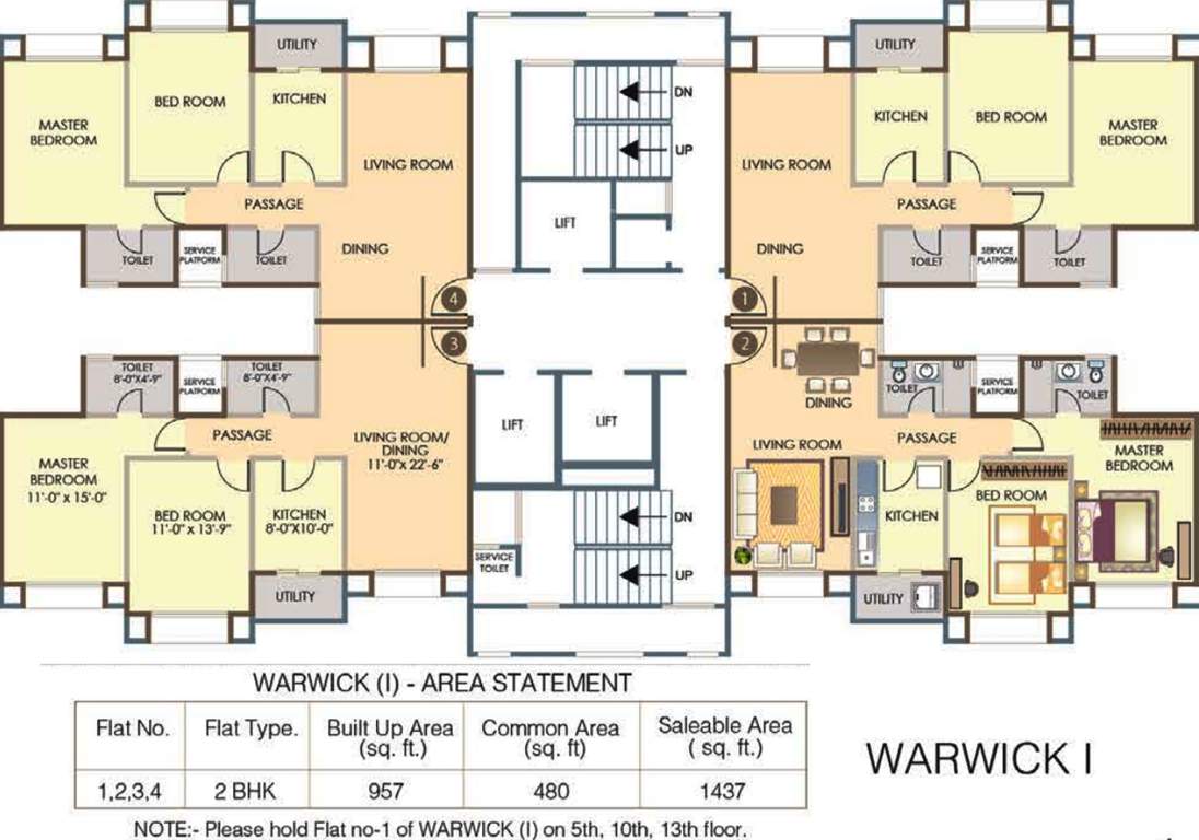 parks apartment Images for Cluster Plan of Hiranandani Parks Apartment