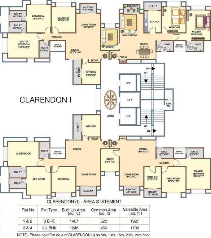 parks apartment Images for Cluster Plan of Hiranandani Parks Apartment
