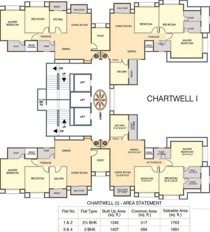 parks apartment Images for Cluster Plan of Hiranandani Parks Apartment