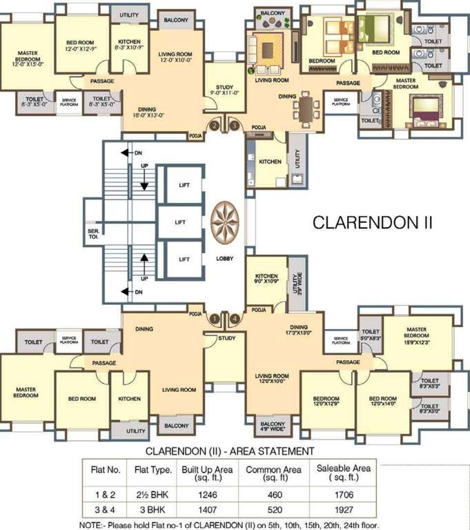 parks apartment Images for Cluster Plan of Hiranandani Parks Apartment