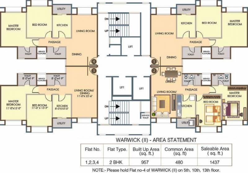  parks-apartment Images for Cluster Plan of Hiranandani Parks Apartment