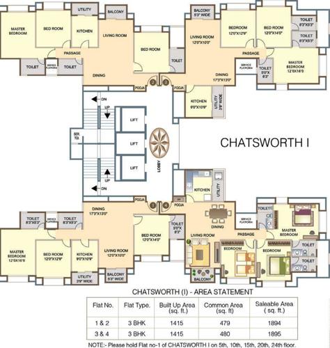  parks-apartment Images for Cluster Plan of Hiranandani Parks Apartment