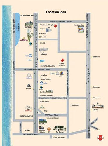  house-of-hiranandani-egattur Location Plan
