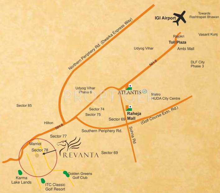  revanta Images for Location Plan of Raheja Revanta