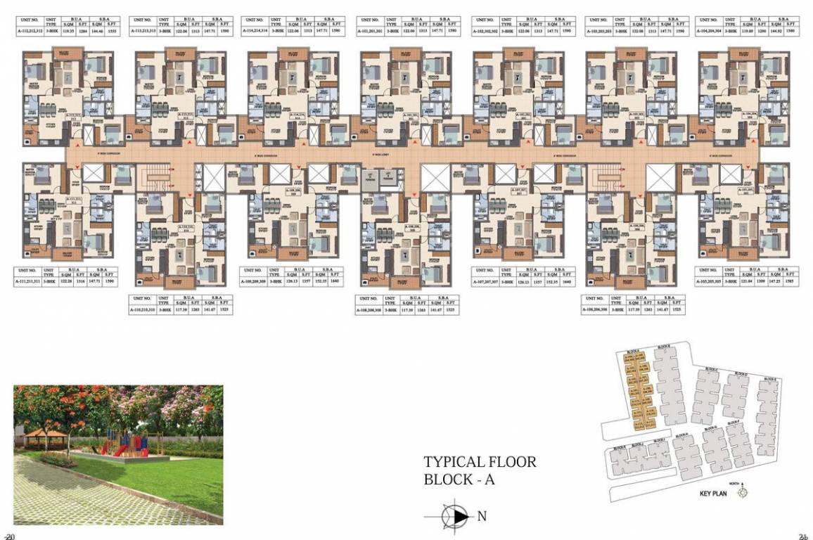  bollineni hillside 2 Block A Typical Cluster Plan