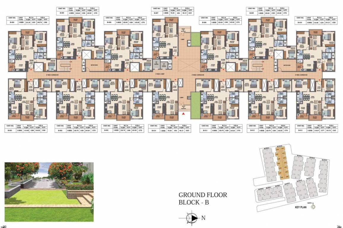  bollineni hillside 2 Block B Cluster Plan  For Ground Floor