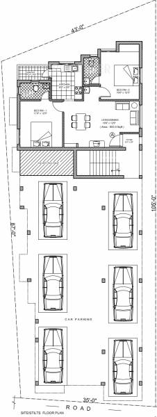 jasmine-foundation varshana-flats Cluster Plan for ground Floor