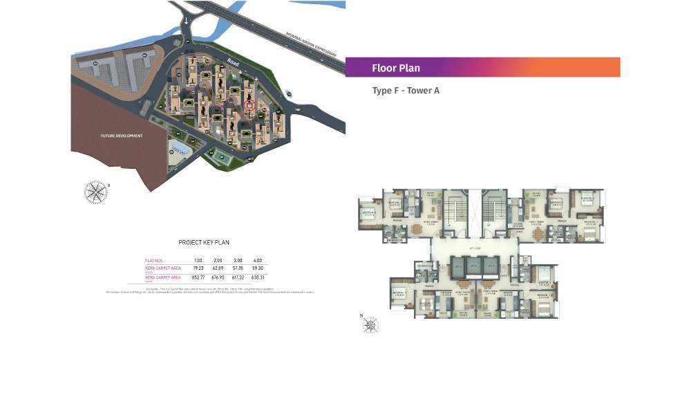  amantra Tower A Cluster Plan
