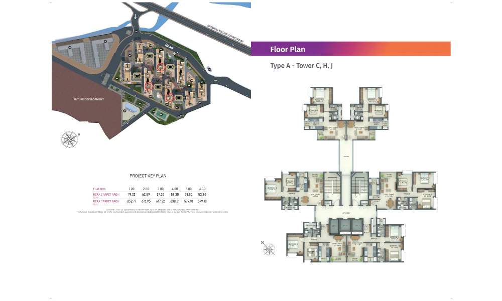  amantra Tower C Cluster Plan