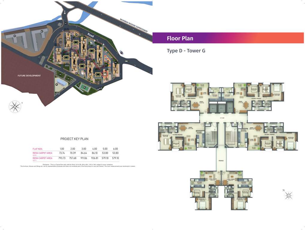  amantra Tower G Cluster Plan