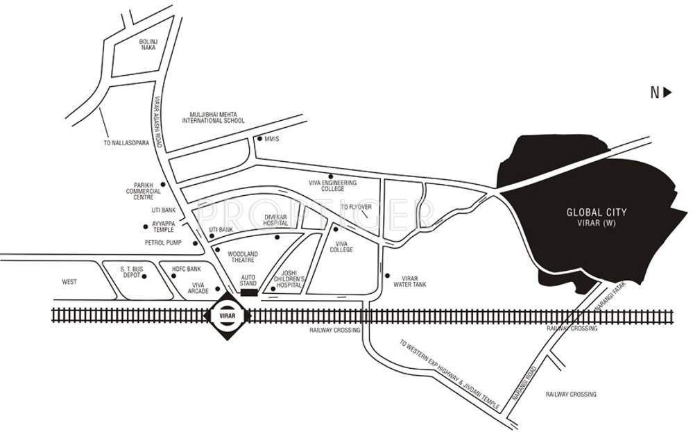 global city Images for Location Plan of Rustomjee Global City