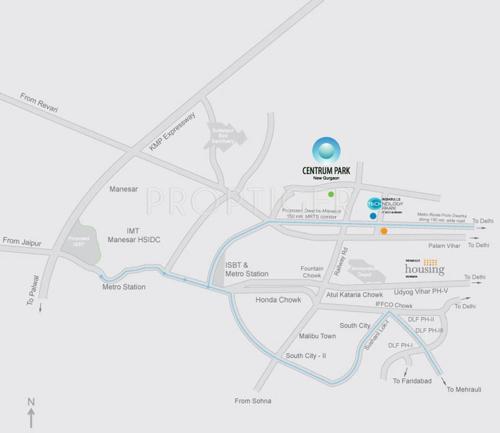  centrum-park Images for Location Plan of Indiabulls Centrum Park