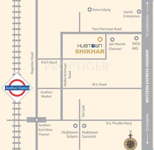  shikhar Images for Location Plan of Hubtown Shikhar