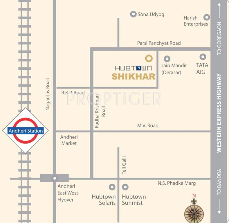  shikhar Images for Location Plan of Hubtown Shikhar