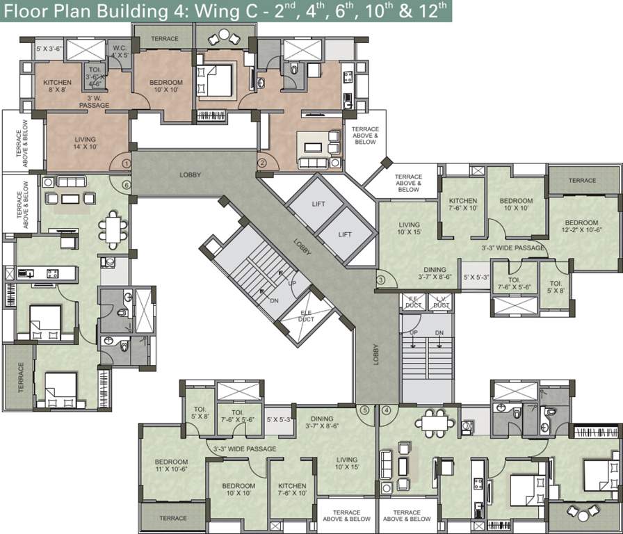 serenity Images for Cluster Plan of Kalpataru Serenity