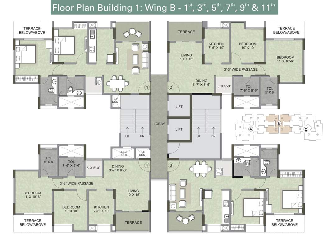 serenity Images for Cluster Plan of Kalpataru Serenity