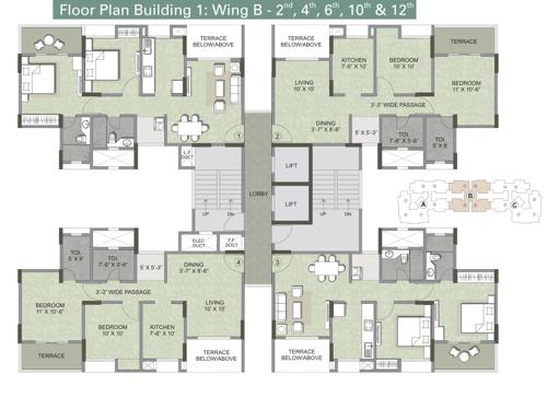  serenity Images for Cluster Plan of Kalpataru Serenity