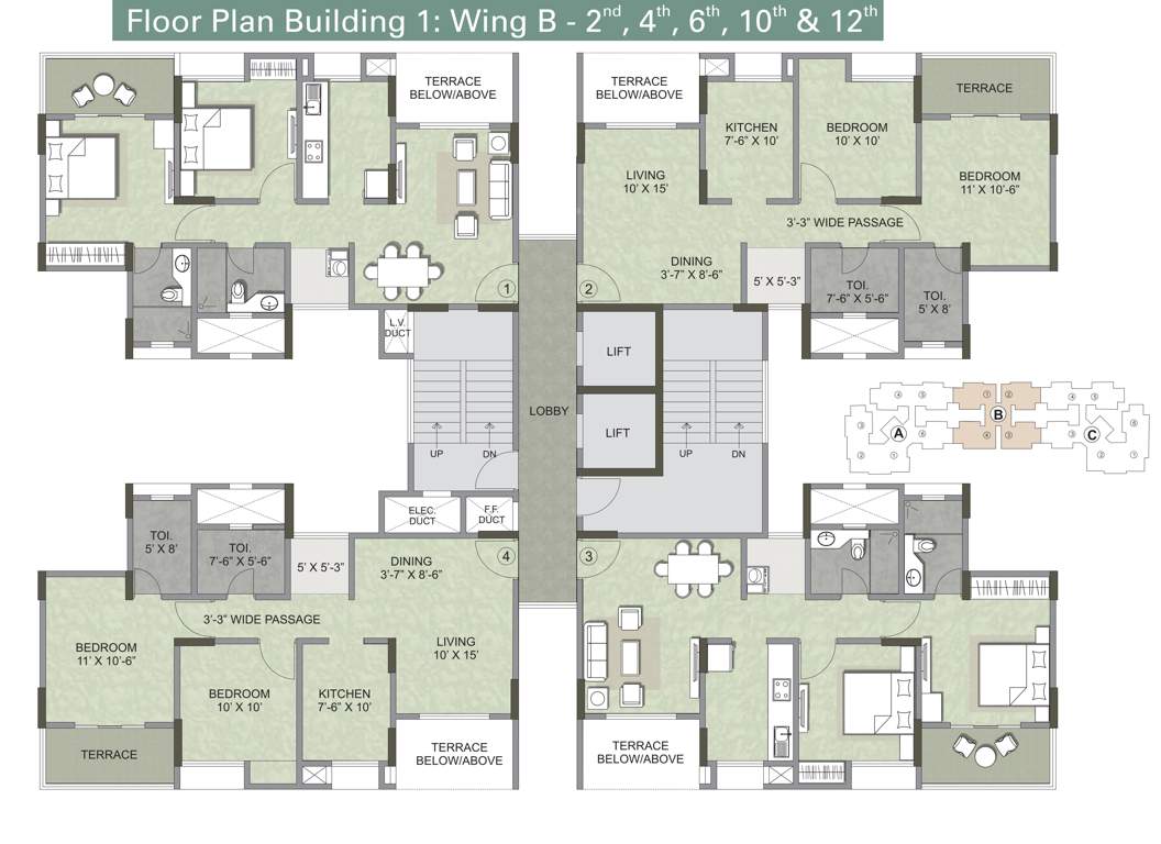 serenity Images for Cluster Plan of Kalpataru Serenity