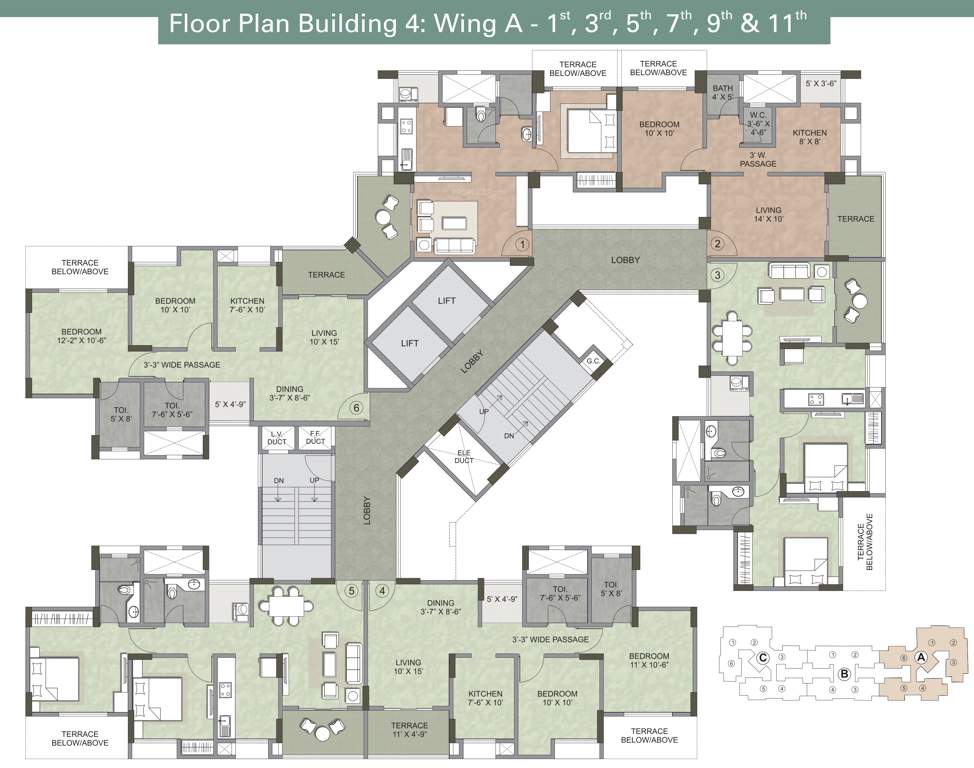 serenity Images for Cluster Plan of Kalpataru Serenity