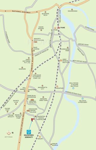  serenity Images for Location Plan of Kalpataru Serenity