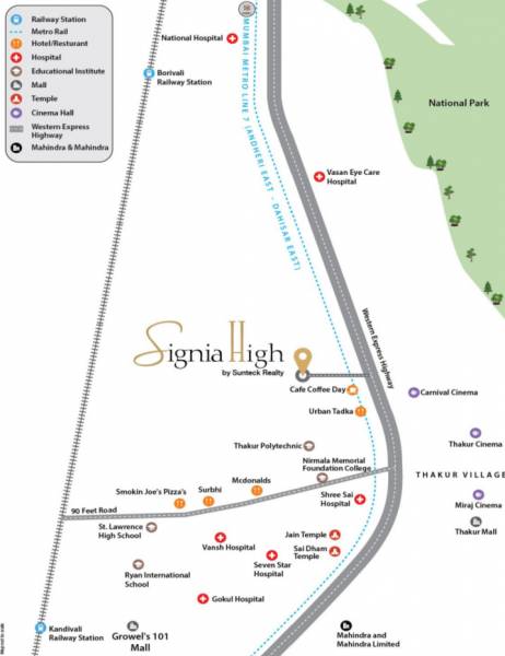Images for Location Plan of Sunteck Sunteck Signia High