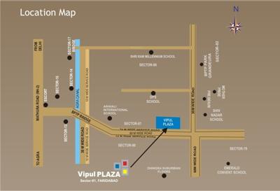  plaza Images for Location Plan of Vipul Plaza