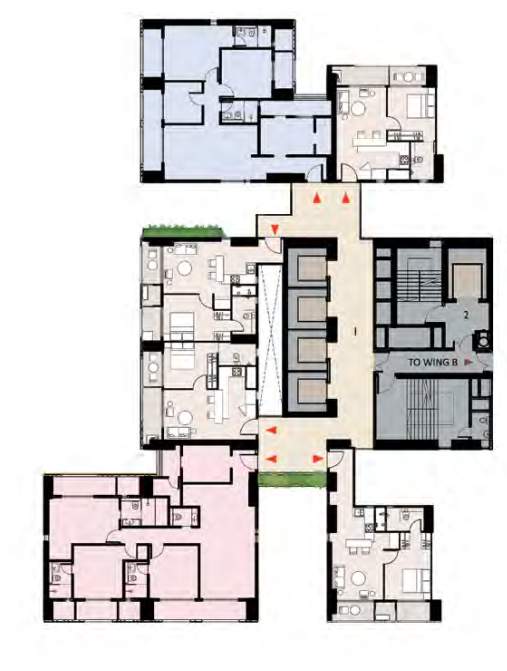  new cuffe parade Wing A Cluster Plan from 2nd to 20th Floor