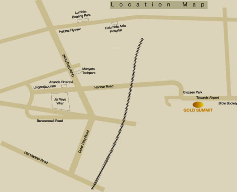 Images for Location Plan of Salarpuria Sattva Gold Summit