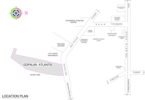  atlantis Images for Location Plan of Gopalan Atlantis